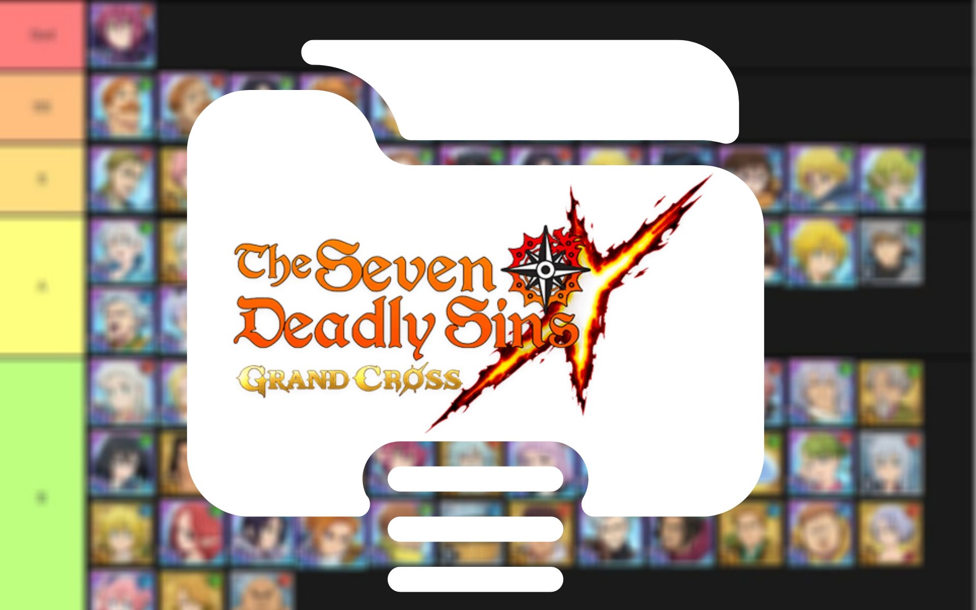 Seven sins tier list. Тир лист 7 Deadly sins. 7 Deadly sins Tier list. The Seven Deadly sins Grand Cross Tier list. 7ds Grand Cross Tier list.