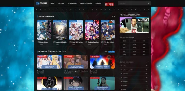 🏆 Meilleurs sites de streaming d'anime VOSTFR/VF