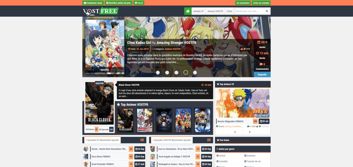 🏆 Meilleurs sites de streaming d'anime VOSTFR/VF