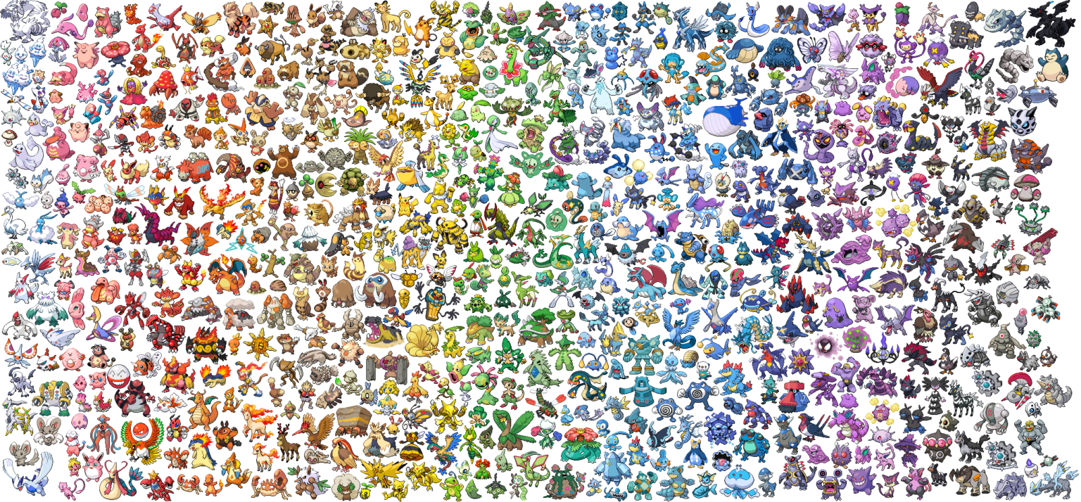 🧢 Liste officielle des Pokémons ordre du Pokédex National