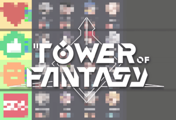les tier lists simulacres SR/SSR dans Tower of Fantasy TOF