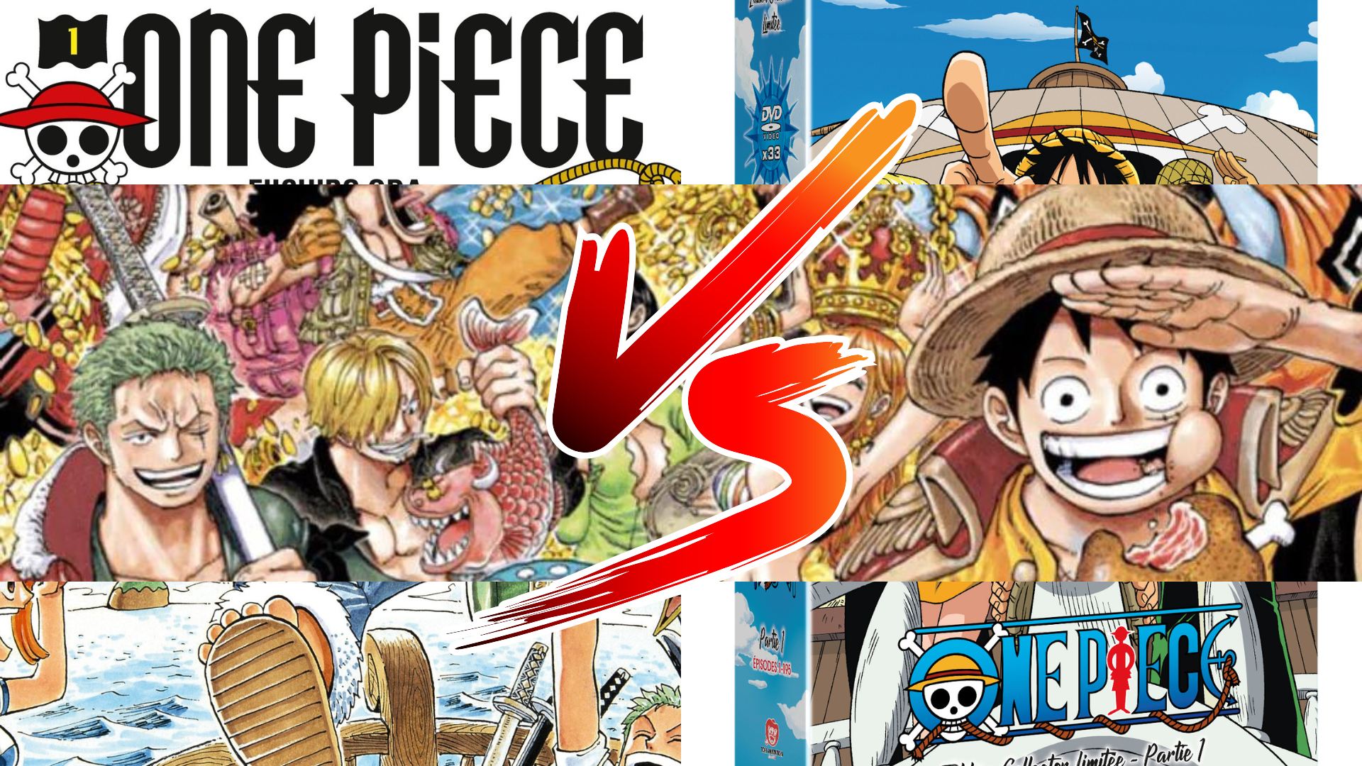 👒 Correspondances manga / anime : One Piece