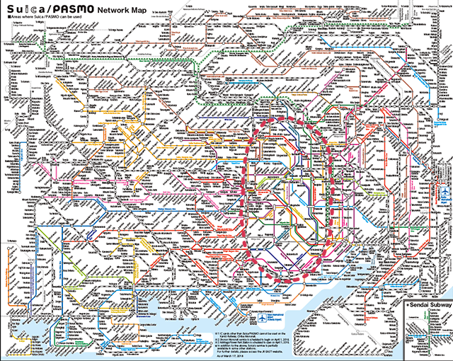 réseau de transport tokyo carte