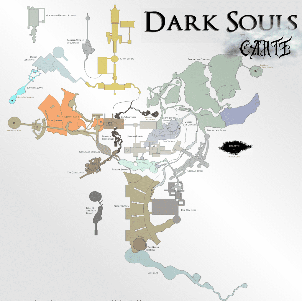 Dark Souls  carte du monde