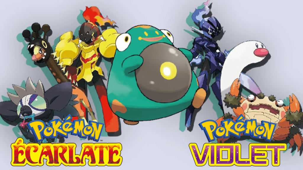 Pokémon Écarlate Violet créatures, attaques, talents, objets
