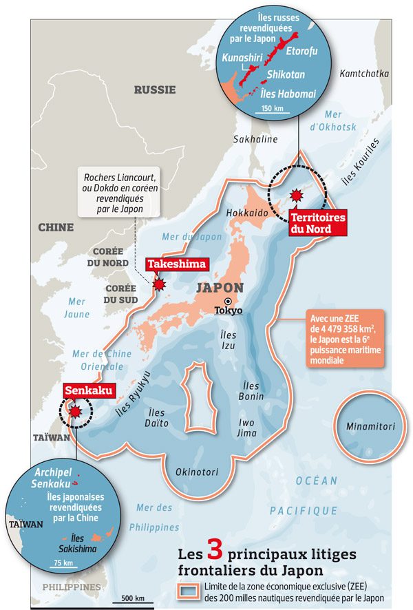 carte maritime japon