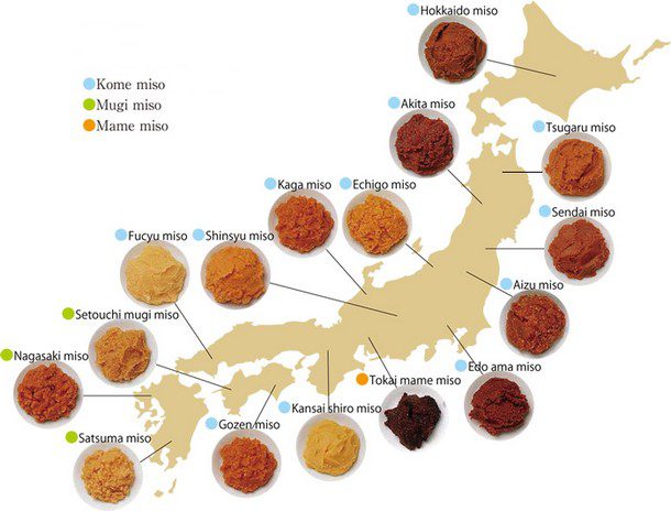 miso régions japon