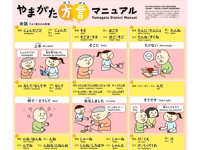 guide gratuit spécial dialecte local yamagata