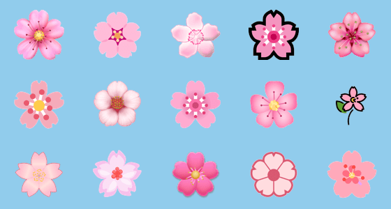 Emoji fleur de cerisier (sakura)