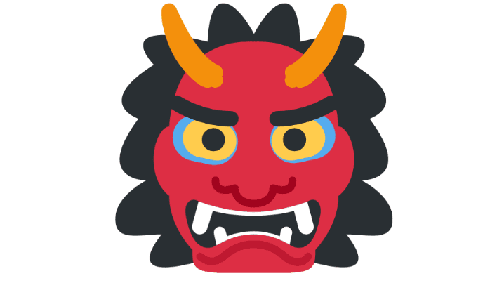 Emoji Oni (ogre japonais)