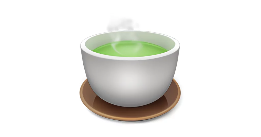 emoji thé vert (matcha)