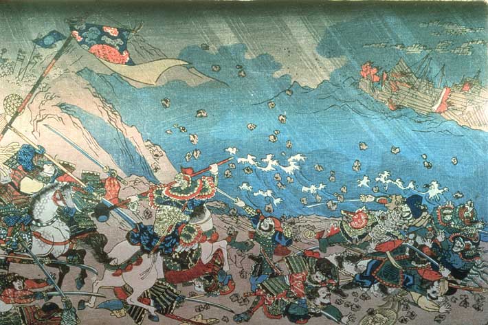 première tentative Mongole d'envahir le Japon de 1274