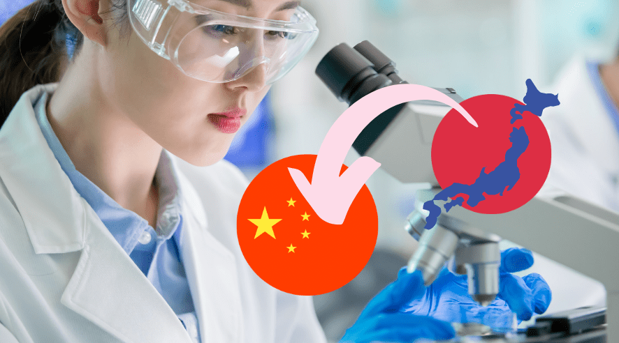 scientifiques quittent Japon pour la Chine