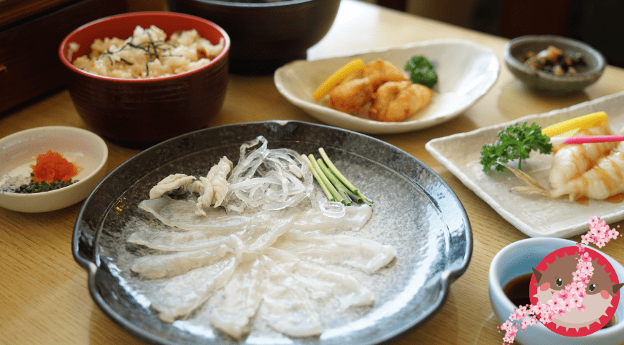 plat poisson globe japonais fugu