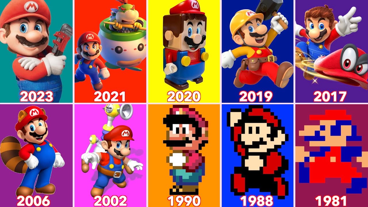 🍄 L'évolution De - Super - Mario : De Sa Création à Nos Jours