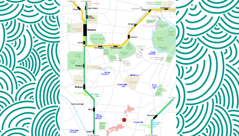 carte ouest tokyo