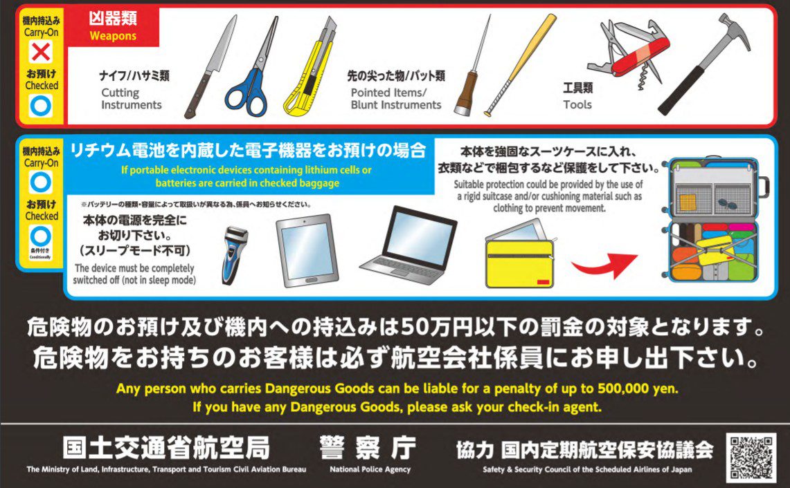 🚫 Les objets et aliments interdits lors d'un voyage au Japon