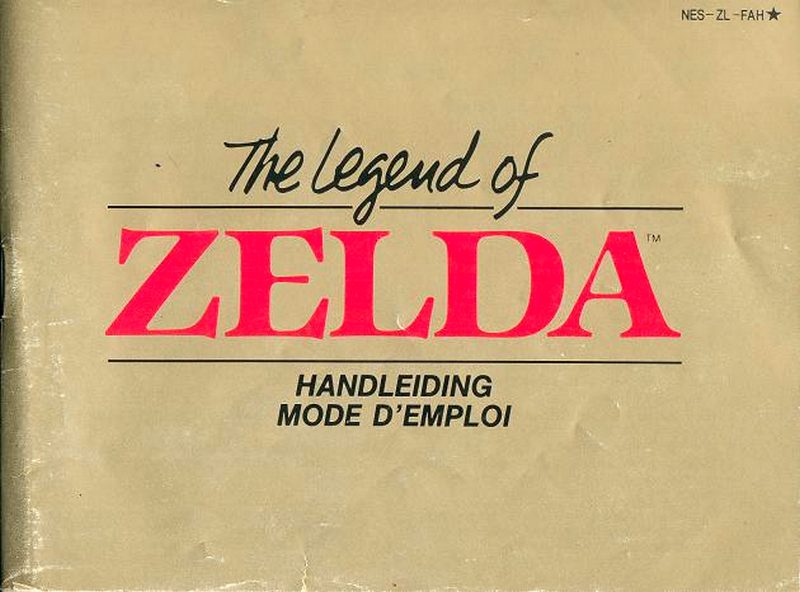 Legend of Zelda 1986 carte