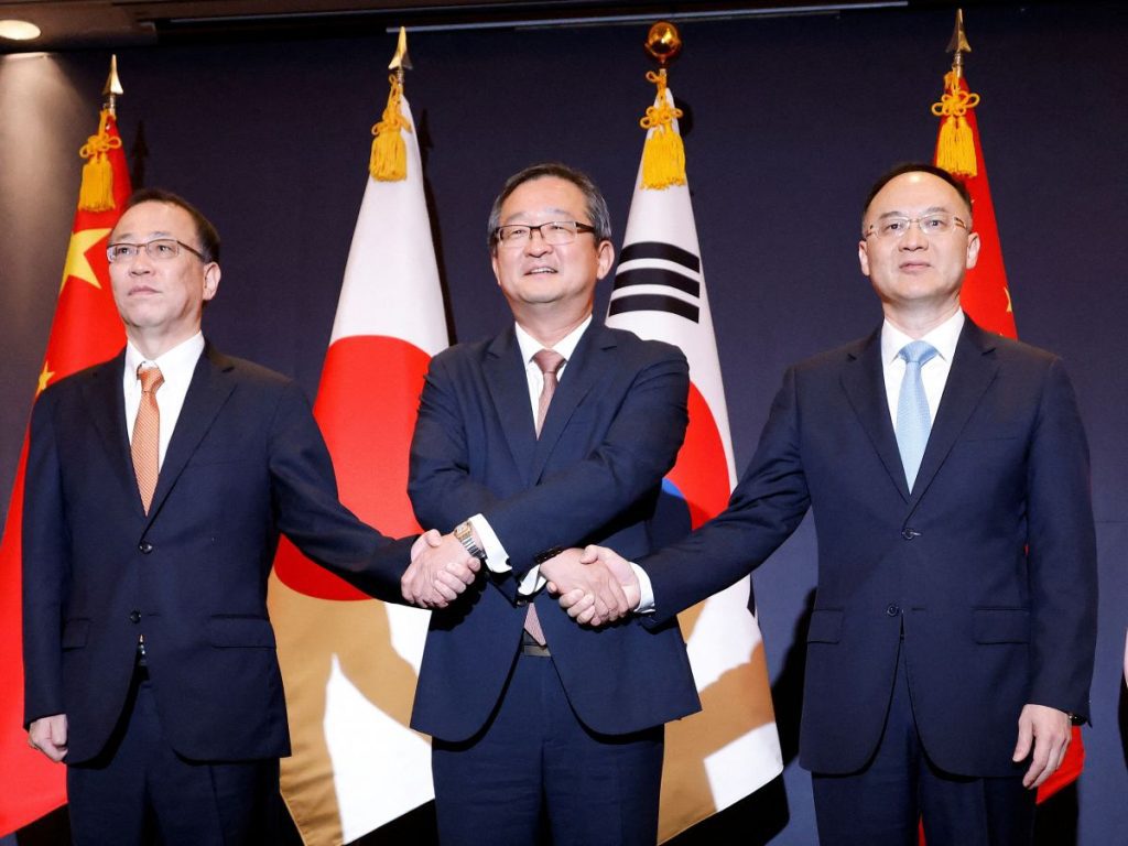 Chine, Corée du Sud Japon Trilatérale
