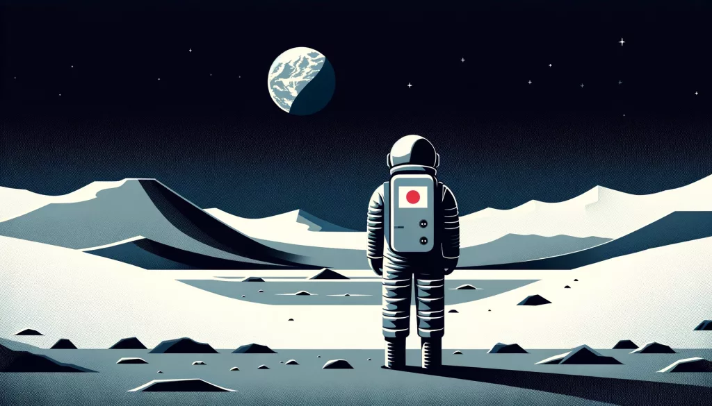 Astronaute Japonais sur la Lune