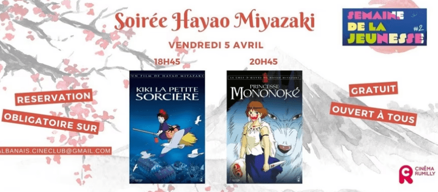Soirée Cinéma japonais Hayao Miyazaki à Rumilly
