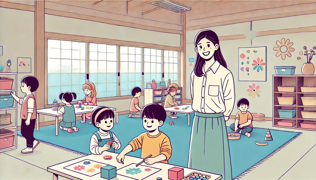 enseignant en maternelle au Japon