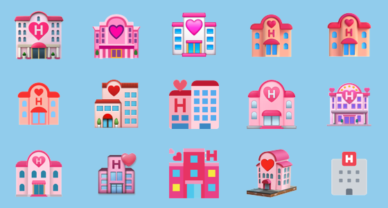 Emojis Love Hotel