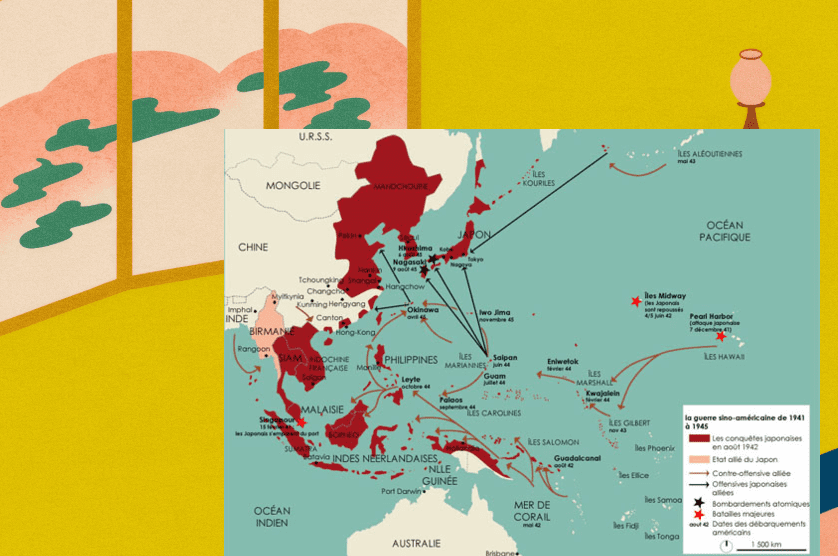 Colonies du Japon carte