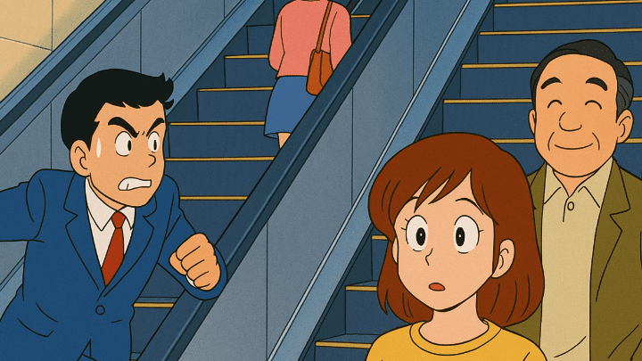 escalators japon