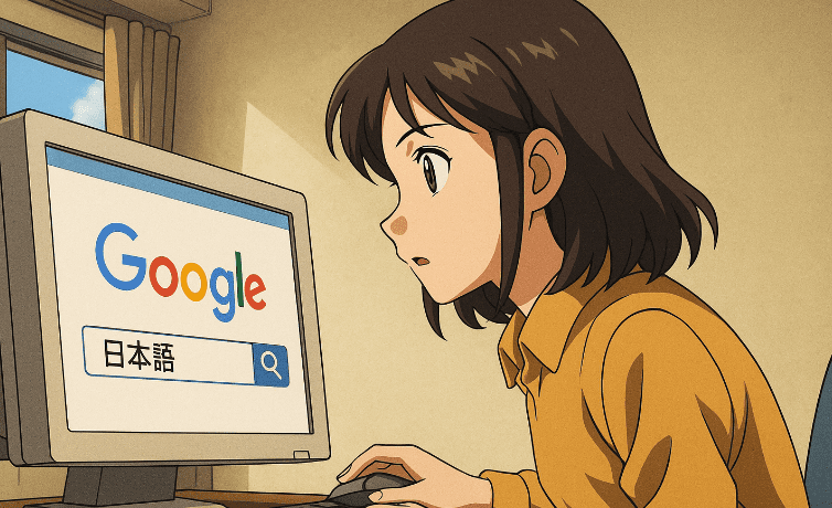 chercher en japonais sur Google